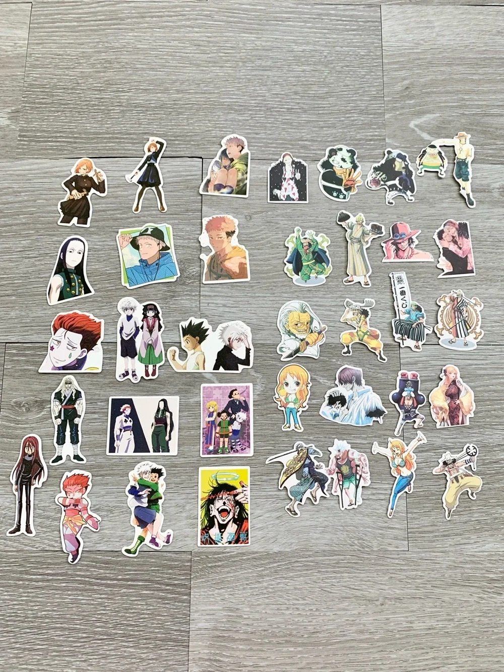 37 Pieces One Piece Law Ace Jujutsu Kaisen Itadori Hunter X Hunter Gon Stickers